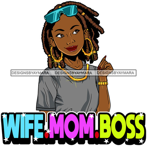 Afro Lola Mom Wife Boss Lady Hustle Life Quotes .SVG Cutting Files For Silhouette Cricut and More!