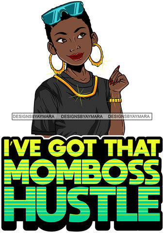 Afro Lola Mom Wife Boss Lady Hustle Life Quotes .SVG Cutting Files For Silhouette Cricut and More!