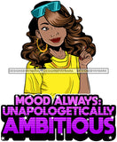 Afro Lola Mom Wife Boss Lady Hustle Life Quotes .SVG Cutting Files For Silhouette Cricut and More!