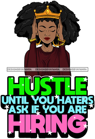 Afro Lola Mom Wife Boss Lady Hustle Life Quotes .SVG Cutting Files For Silhouette Cricut and More!