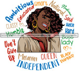 Afro Lola Diamond Teeth Hustle Goddess Life Quotes Urban Girl Pretty Woman .SVG Cutting Files For Silhouette Cricut and More!