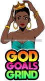 Afro Lola Mom Wife Boss Lady Hustle Life Quotes .SVG Cutting Files For Silhouette Cricut and More!