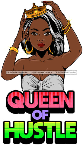 Afro Lola Mom Wife Boss Lady Hustle Life Quotes .SVG Cutting Files For Silhouette Cricut and More!