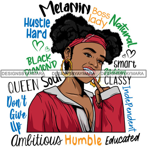 Afro Lola Diamond Teeth Hustle Goddess Life Quotes Urban Girl Pretty Woman .SVG Cutting Files For Silhouette Cricut and More!