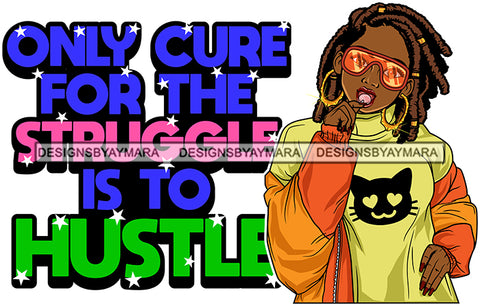 Afro Lola Mom Wife Boss Lady Hustle Life Quotes .SVG Cutting Files For Silhouette Cricut and More!
