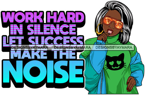 Afro Lola Mom Wife Boss Lady Hustle Life Quotes .SVG Cutting Files For Silhouette Cricut and More!