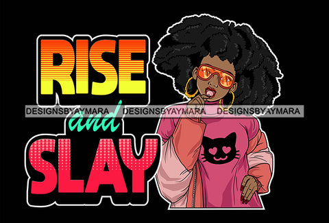 Afro Lola Queen Rise Slay Respect Lady Sunglasses Bamboo Jewelry  Life Quotes Lollipop Afro Hair Style SVG Cutting Files For Silhouette Cricut