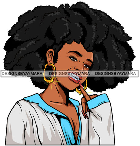 Afro Lola Diamond Teeth Hustle Goddess Urban Girl Pretty Woman .SVG Cutting Files For Silhouette Cricut and More!
