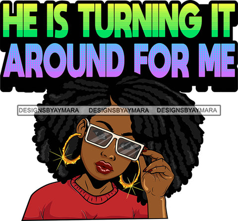 Afro Lola Love Jesus Woman With Purposes Boss Lady Black Woman Nubian Melanin SVG Cutting Files For Silhouette Cricut and More