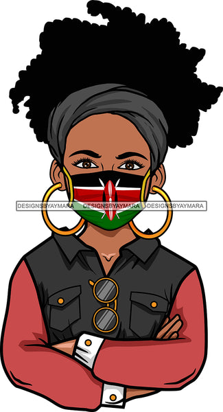 Bundle 20 Different Country Afro Divas Wearing Mask Proud Roots Pretty Women .SVG Cutting Files For Silhouette and Cricut and More!