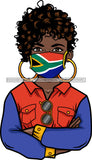 Bundle 20 Different Country Afro Divas Wearing Mask Proud Roots Pretty Women .SVG Cutting Files For Silhouette and Cricut and More!