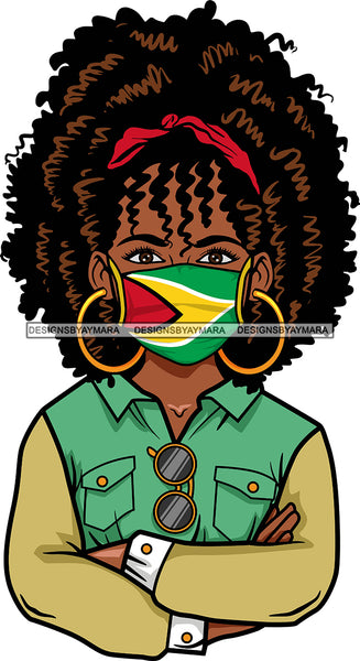 Bundle 20 Different Country Afro Divas Wearing Mask Proud Roots Pretty Women .SVG Cutting Files For Silhouette and Cricut and More!