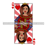 Afro Queen Lola Ace Casino Design Blackjack Poker Gambling Crown Royal SVG Cutting Files For Silhouette Cricut and More!
