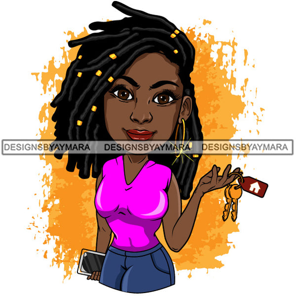 Bundle 20 Afro Lola Realtor Real State Broker House For Sale Rent Sold Melanin Afro Woman Layered Designs SVG JPG PNG Layered Cutting Files For Silhouette Cricut and More