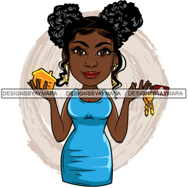 Bundle 20 Afro Lola Realtor Real State Broker House For Sale Rent Sold Melanin Afro Woman Layered Designs SVG JPG PNG Layered Cutting Files For Silhouette Cricut and More