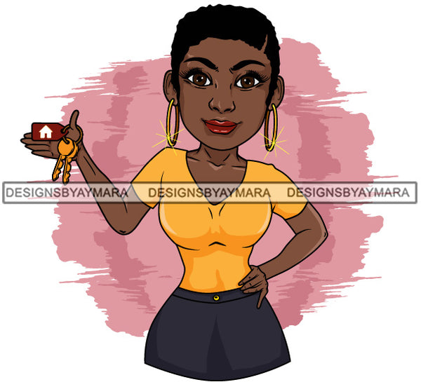 Bundle 20 Afro Lola Realtor Real State Broker House For Sale Rent Sold Melanin Afro Woman Layered Designs SVG JPG PNG Layered Cutting Files For Silhouette Cricut and More