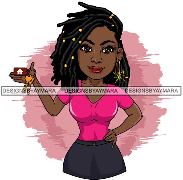 Bundle 20 Afro Lola Realtor Real State Broker House For Sale Rent Sold Melanin Afro Woman Layered Designs SVG JPG PNG Layered Cutting Files For Silhouette Cricut and More
