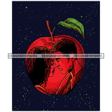 Afro Power Couple Man Woman Relationships Together Soulmates Portrait Melanin Romance Affection True Love SVG JPG PNG Vector Clipart Cricut Silhouette Cut Cutting