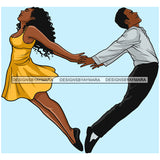 Afro Power Couple Man Woman Relationships Together Soulmates Portrait Melanin Romance Affection True Love SVG JPG PNG Vector Clipart Cricut Silhouette Cut Cutting