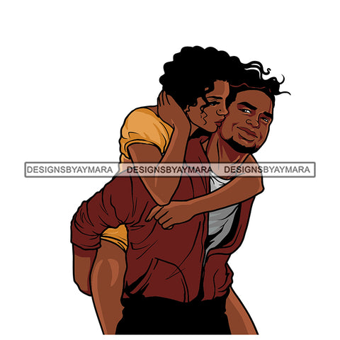 Afro Power Couple Man Woman Relationships Together Soulmates Portrait Melanin Romance Affection True Love SVG JPG PNG Vector Clipart Cricut Silhouette Cut Cutting