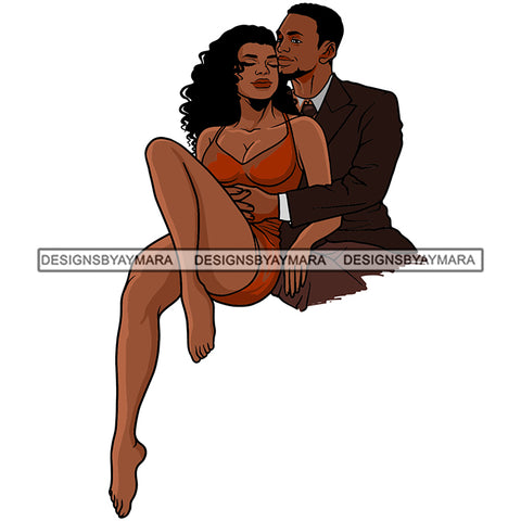 Afro Power Couple Man Woman Relationships Together Soulmates Portrait Melanin Romance Affection True Love SVG JPG PNG Vector Clipart Cricut Silhouette Cut Cutting