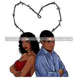 Afro Power Couple Man Woman Relationships Together Soulmates Portrait Melanin Romance Affection True Love SVG JPG PNG Vector Clipart Cricut Silhouette Cut Cutting