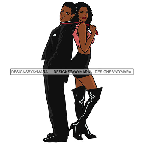 Afro Power Couple Man Woman Relationships Together Soulmates Portrait Melanin Romance Affection True Love SVG JPG PNG Vector Clipart Cricut Silhouette Cut Cutting