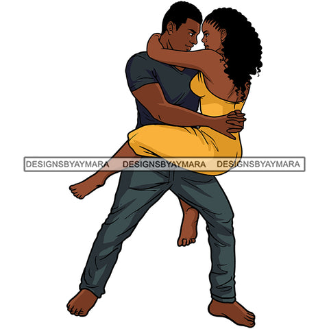 Afro Power Couple Man Woman Relationships Together Soulmates Portrait Melanin Romance Affection True Love SVG JPG PNG Vector Clipart Cricut Silhouette Cut Cutting