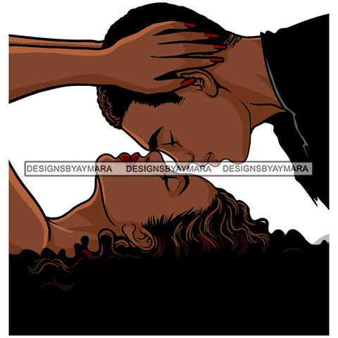 Afro Power Couple Man Woman Relationships Together Soulmates Portrait Melanin Romance Affection True Love SVG JPG PNG Vector Clipart Cricut Silhouette Cut Cutting