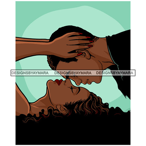 Afro Power Couple Man Woman Relationships Together Soulmates Portrait Melanin Romance Affection True Love SVG JPG PNG Vector Clipart Cricut Silhouette Cut Cutting