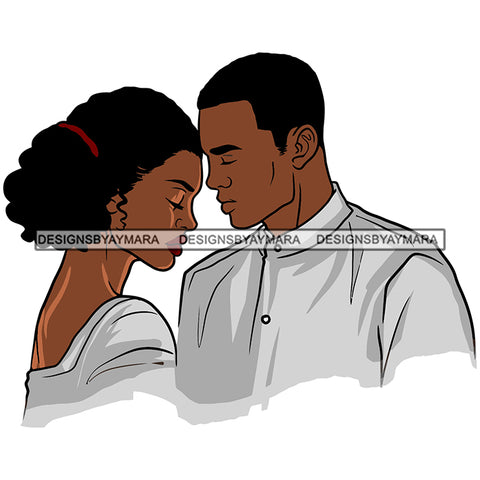 Afro Power Couple Man Woman Relationships Together Soulmates Portrait Melanin Romance Affection True Love SVG JPG PNG Vector Clipart Cricut Silhouette Cut Cutting