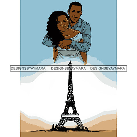 Afro Power Couple Man Woman Relationships Together Soulmates Portrait Melanin Romance Affection True Love SVG JPG PNG Vector Clipart Cricut Silhouette Cut Cutting