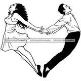 Afro Power Couple Man Woman Relationships Together Soulmates Portrait Melanin Romance Affection True Love SVG JPG PNG Vector Clipart Cricut Silhouette Cut Cutting