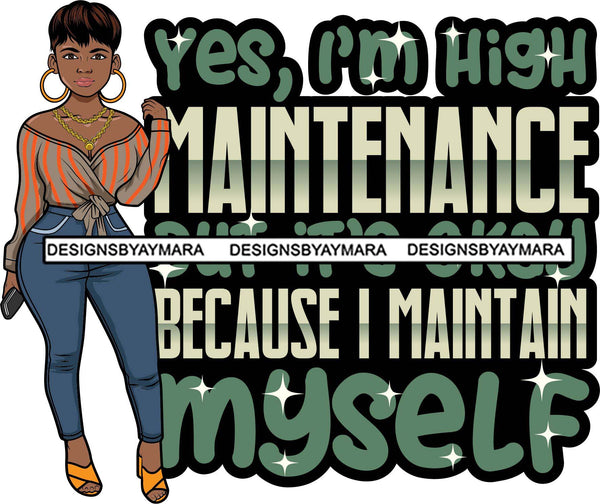 Afro Lola Boss Classy Lady Life Quotes Beautiful Black Woman SVG Cutting Files For Silhouette Cricut and More