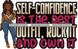 Afro Lola Boss Classy Lady Life Quotes Beautiful Black Woman SVG Cutting Files For Silhouette Cricut and More