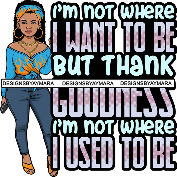 Afro Lola Boss Classy Lady Life Quotes Beautiful Black Woman SVG Cutting Files For Silhouette Cricut and More
