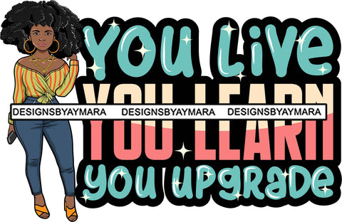 Afro Lola Boss Classy Lady Life Quotes Beautiful Black Woman SVG Cutting Files For Silhouette Cricut and More