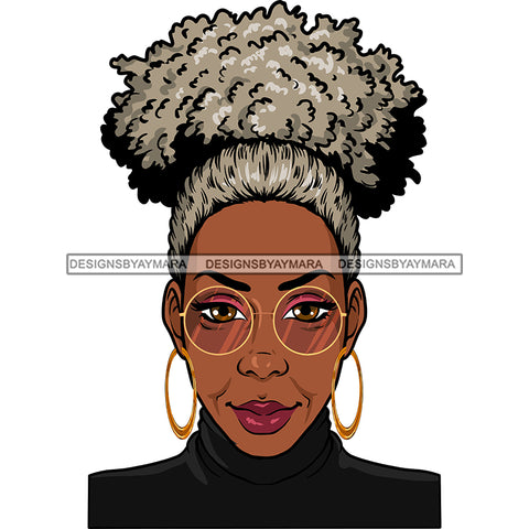 Adult Woman Older Lady Classy Mature Elderly Grey Hair Pretty Grandma SVG Cutting Files For Silhouette Cricut and More!