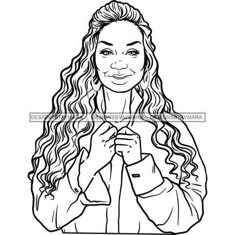 Adult Woman Older Lady Classy Mature Elderly Grey Hair Beautiful Grandma SVG Cutting Files For Silhouette Cricut and More!