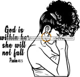 God Help Black Woman Praying Wearing Deep Neck Dress Shirt Golden Gold Earrings Curly Hairs Hair Pray Hot Classy Mature Girl Magic Melanin Nubian African American Lady SVG JPG PNG Vector Clipart Cricut Silhouette Cut Cutting
