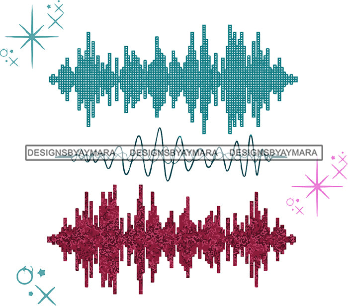 Music Track Audio Pattern Sound Background Image SVG JPG PNG Cutting F ...