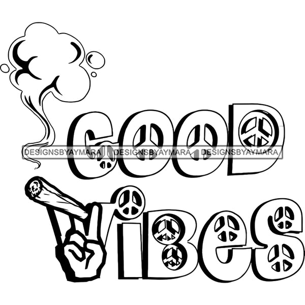 Man Hand Holding Joint Weed Cannabis Marijuana Rasta Rastafarian Logo Banner B/W SVG JPG PNG Vector Clipart Cricut Silhouette Cut Cutting