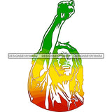Rastafarian Dreadlocks Smoking Weed Pot Cannabis Reggae Rasta Jamaican Culture SVG JPG PNG Vector Clipart Cricut Silhouette Cut Cutting