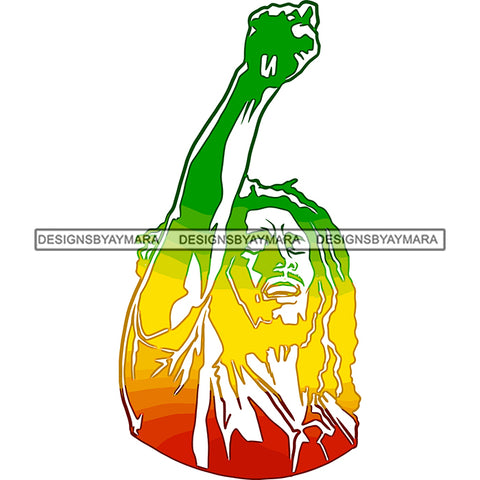 Rastafarian Dreadlocks Smoking Weed Pot Cannabis Reggae Rasta Jamaican Culture SVG JPG PNG Vector Clipart Cricut Silhouette Cut Cutting