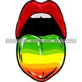 Sexy Mouth Rasta Tongue Marijuana Leaf Weed Grass Recreational Medicinal Drug SVG JPG PNG Vector Clipart Cricut Silhouette Cut Cutting