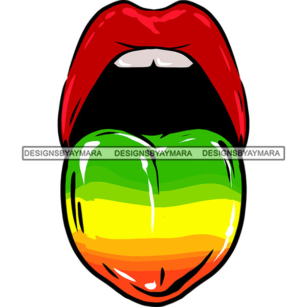Sexy Mouth Rasta Tongue Marijuana Leaf Weed Grass Recreational Medicinal Drug SVG JPG PNG Vector Clipart Cricut Silhouette Cut Cutting