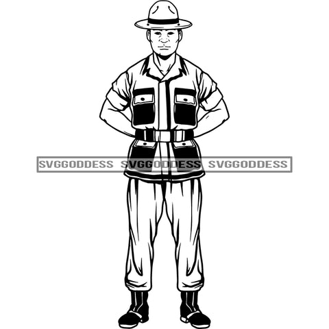 Soldier  13 Military SVG JPG PNG Vector Clipart Cricut Silhouette Cut Cutting1