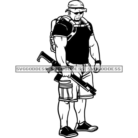 Soldier On  A Mission 4 SVG JPG PNG Vector Clipart Cricut Silhouette Cut Cutting