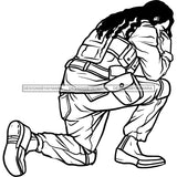 Soldier In Prayer Military SVG JPG PNG Vector Clipart Cricut Silhouette Cut Cutting1