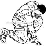 Soldier In Prayer Military SVG JPG PNG Vector Clipart Cricut Silhouette Cut Cutting1
